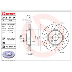 Tarcze Brembo XTRA - 09.8137.2X