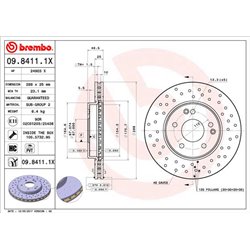 Tarcze Brembo XTRA - 09.8411.1X