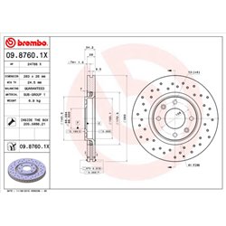Tarcze Brembo XTRA - 09.8760.1X