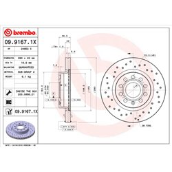 Tarcze Brembo XTRA - 09.9167.1X