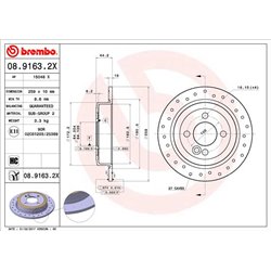 Tarcze Brembo XTRA - 08.9163.2X