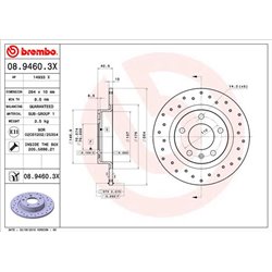 Tarcze Brembo XTRA - 08.9460.3X
