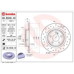 Tarcze Brembo XTRA - 08.B348.4X