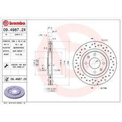 Tarcze Brembo XTRA - 09.4987.2X