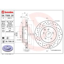Tarcze Brembo XTRA - 09.7356.2X