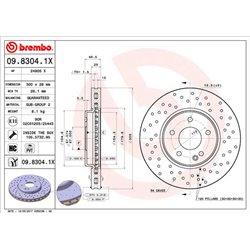 Tarcze Brembo XTRA - 09.8304.1X