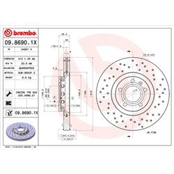 Tarcze Brembo XTRA - 09.8690.1X