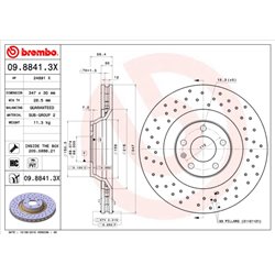Tarcze Brembo XTRA - 09.8841.3X
