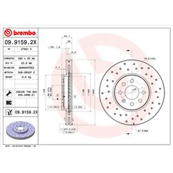 Tarcze Brembo XTRA - 09.9159.2X