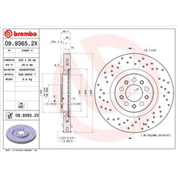 Tarcze Brembo XTRA - 09.9365.2X