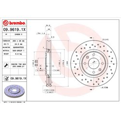 Tarcze Brembo XTRA - 09.9619.1X