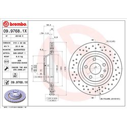 Tarcze Brembo XTRA - 09.9768.1X