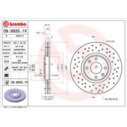 Tarcze Brembo XTRA - 09.9935.1X