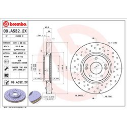 Tarcze Brembo XTRA - 09.A532.2X