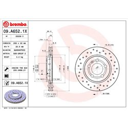 Tarcze Brembo XTRA - 09.A652.1X