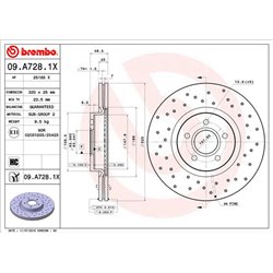 Tarcze Brembo XTRA - 09.A728.1X