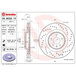 Tarcze Brembo XTRA - 09.B039.1X