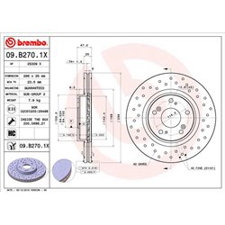Tarcze Brembo XTRA - 09.B270.1X
