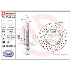 Tarcze Brembo XTRA - 09.B344.4X