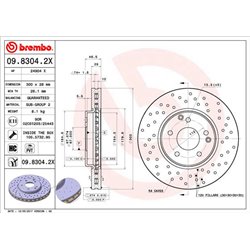 Tarcze Brembo XTRA - 09.8304.2X