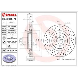 Tarcze Brembo XTRA - 09.8004.7X