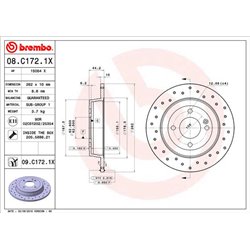 Tarcze Brembo XTRA - 08.C172.1X