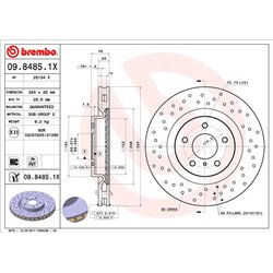 Tarcze Brembo XTRA - 09.8485.1X