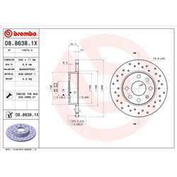 Tarcze Brembo XTRA - 08.8638.1X