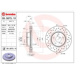 Tarcze Brembo XTRA - 09.5673.1X