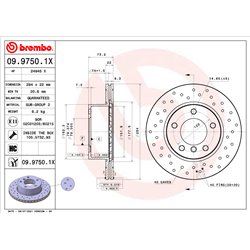Tarcze Brembo XTRA - 09.9750.1X