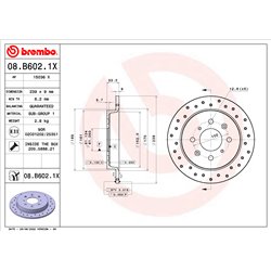 Tarcze Brembo XTRA - 08.B602.1X