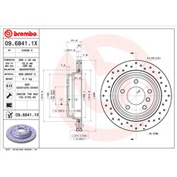 Tarcze Brembo XTRA - 09.6841.1X