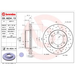 Tarcze Brembo XTRA - 09.A634.1X