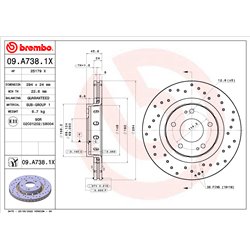 Tarcze Brembo XTRA - 09.A738.1X