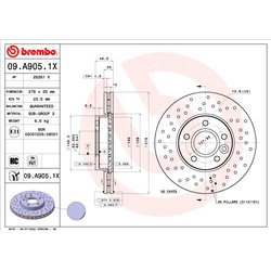 Tarcze Brembo XTRA - 09.A905.1X