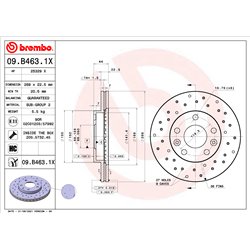 Tarcze Brembo XTRA - 09.B463.1X