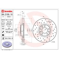 Tarcze Brembo XTRA - 09.C133.1X