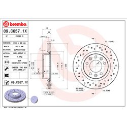 Tarcze Brembo XTRA - 09.C657.1X