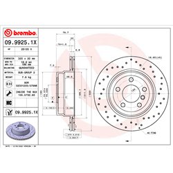 Tarcze Brembo XTRA - 09.9925.1X