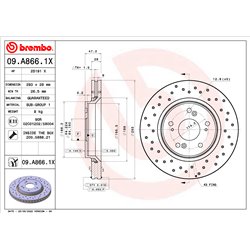 Tarcze Brembo XTRA - 09.A866.1X
