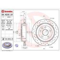 Tarcze Brembo XTRA - 09.N235.2X