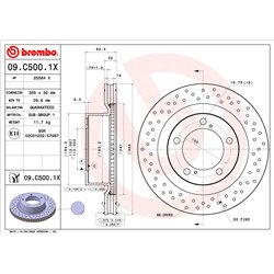 Tarcze Brembo XTRA - 09.C500.1X