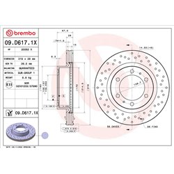 Tarcze Brembo XTRA - 09.D617.1X