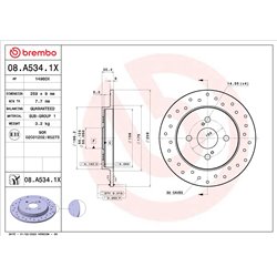 Tarcze Brembo XTRA - 08.A534.1X
