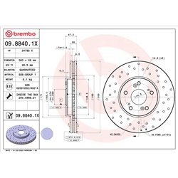Tarcze Brembo XTRA - 09.8840.1X