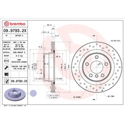 Tarcze Brembo XTRA - 09.9793.2X