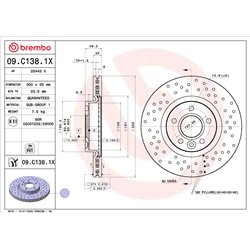 Tarcze Brembo XTRA - 09.C138.1X