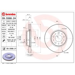Tarcze Brembo - 09.5568.21