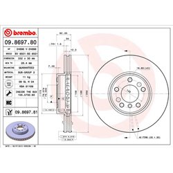 Tarcze Brembo - 09.8697.81