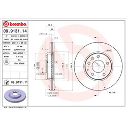 Tarcze Brembo - 09.9131.11